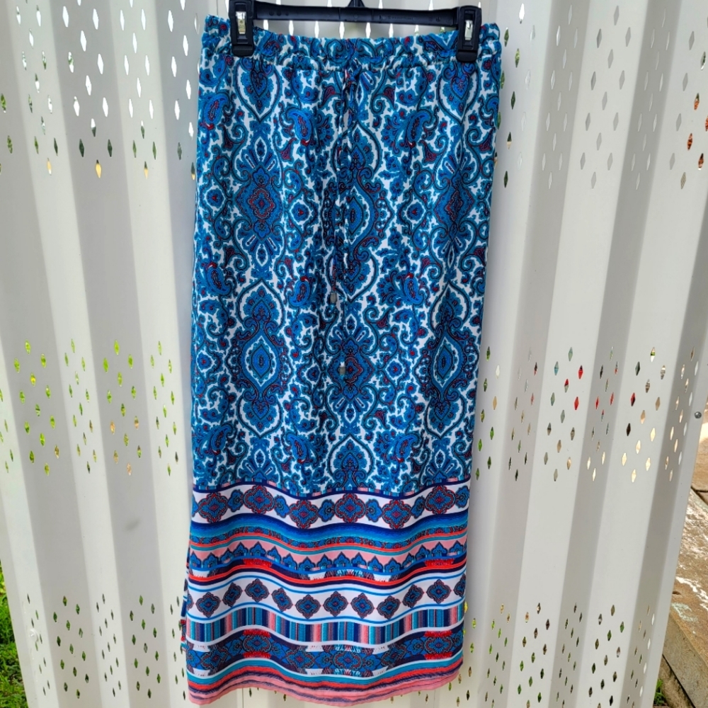 Patterned Maxi Skirt